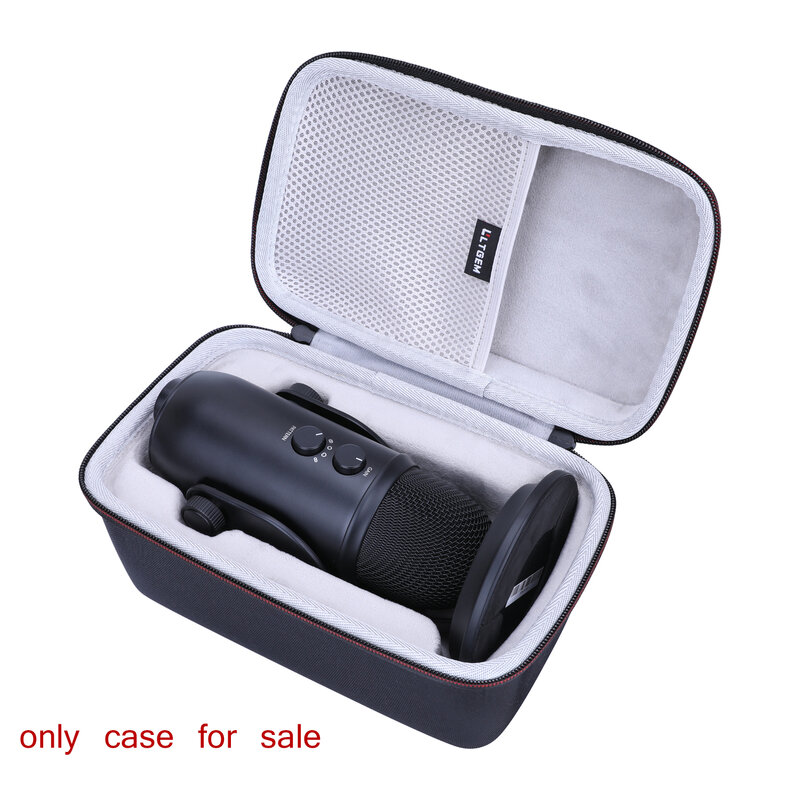 حافظة صلبة من LTGEM لـ Yeti Pro و Yeti X ، ميكروفون USB ، حقيبة حمل واقية ، حقيبة سفر ، حقيبة فقط