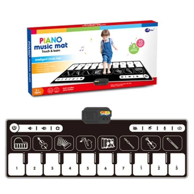4XBD الطابق البيانو حصيرة لوحة المفاتيح الرقص حصيرة لعبة أداة ث/تشغيل سجل مرحلة ما قبل المدرسة وسائل تعليمية التفاعلية الأطفال