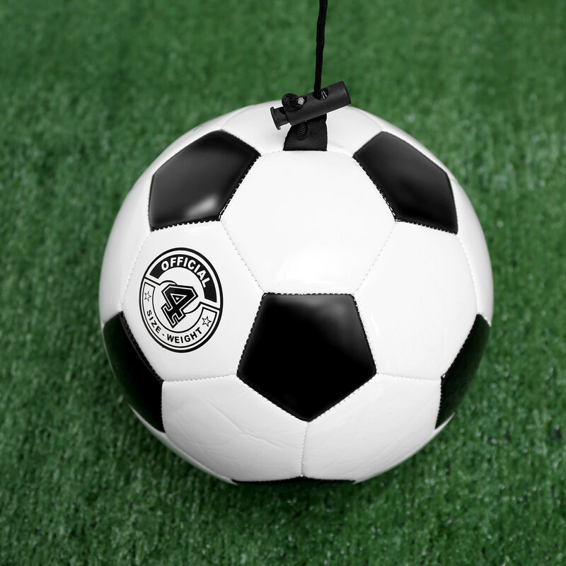 كرة القدم التدريب الكرة قابل للتعديل بنجي مطاطا التدريب الكرة مع حبل حجم 4 كرة القدم للتدريب اللعب الرياضية