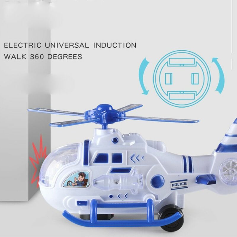 ألعاب هليكوبتر مع ضوء مضيء ، شفرة بلاستيكية مرنة ، مروحة قيادة أوتوماتيكية ، مكونات إلكترونية