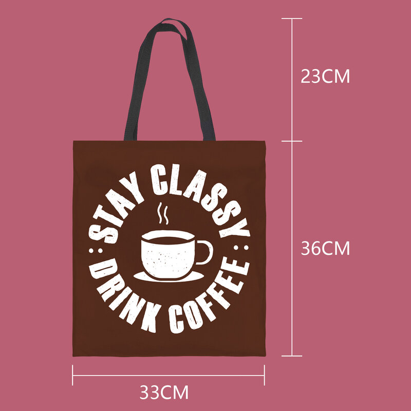 مقهى الإعلان حقيبة هدية حقيبة يد الموضة حقيبة يد سعة كبيرة للتسوق حقائب السيدات حقيبة تسوق يمكن أن يكون شخصية