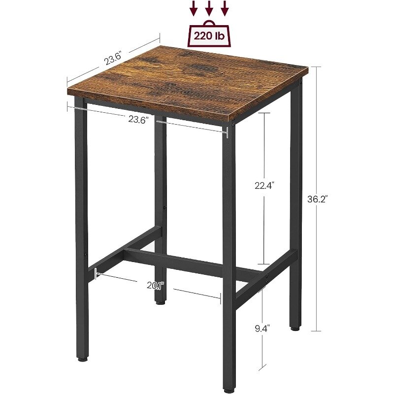طاولة مطبخ صغيرة لتناول الطعام طاولة الكوكتيل لغرفة المعيشة إطار معدني قوي ، حجم الحفلة ، × ، × × ×