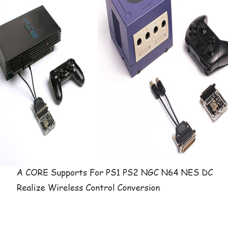 لاسلكي لعبة تحكم محول كابل ، BlueRetro وحدة التحكم محول ، يصلح ل PS1 ، PS2 ، NGC ، N64 ، NES ، SNES ، تيار مستمر ، SS Gen