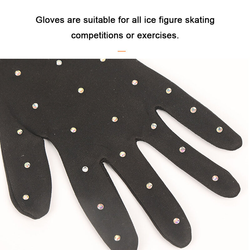 موضة جديدة التزلج على الجليد قفازات المعصم الجلد ودية واقية من الشمس قفازات الكريستال قفازات للكبار الدراجات S/M/L