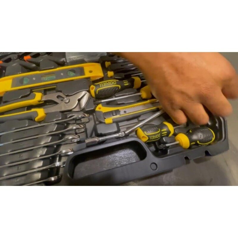 XMSJ-البلاستيك صندوق الأدوات مجموعة تخزين ، مجموعة أدوات إصلاح السيارات المنزلية ، مجموعة بت ميكانيكي ، صندوق الأدوات