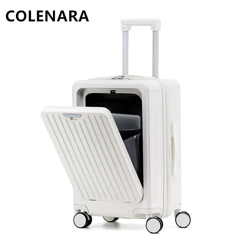 COLENARA 20 "22" 24 "26 بوصة حقيبة جديدة للسيدات متعددة الوظائف الأعمال عربة صندوق الصعود مع عجلات المتداول الأمتعة