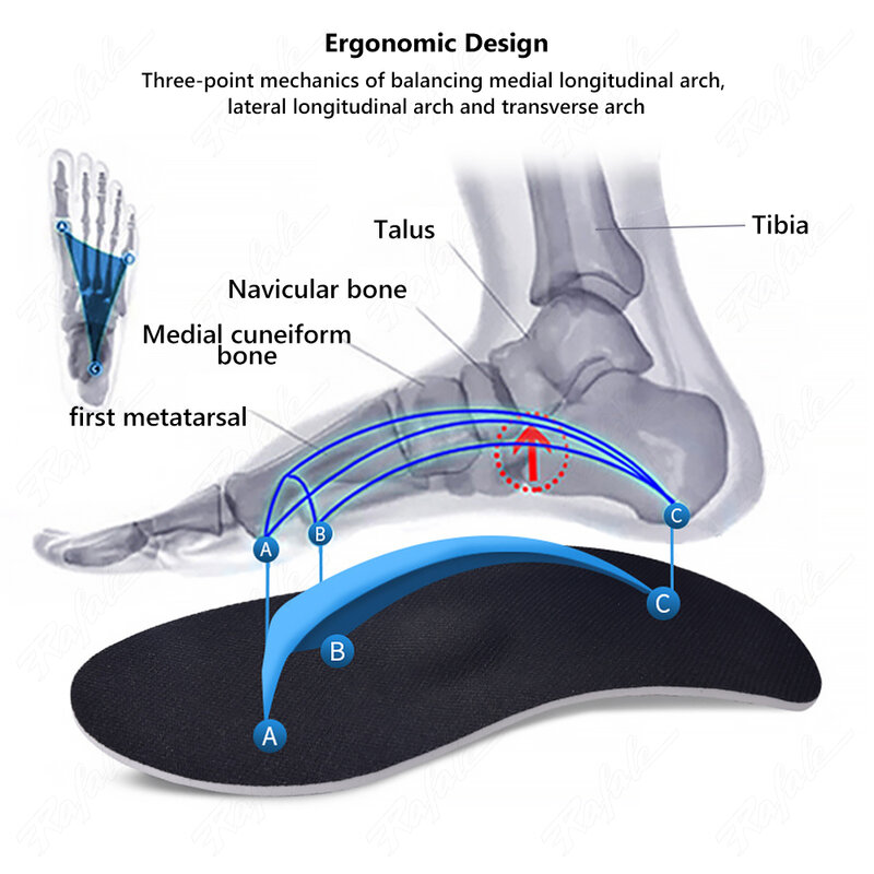 قدم مسطحة قوس دعم تقويم العظام نعل ، إدراج الحذاء لتخفيف آلام القدم ، حفز كعب ، التهاب اللفافة الأخمصية ، تصحيح الإفراط في حفز