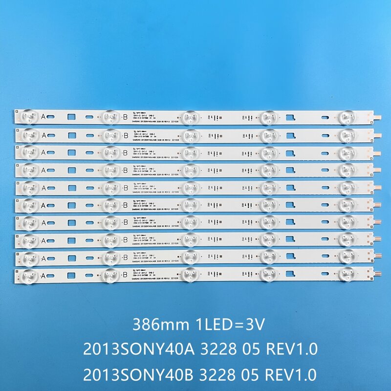 شريط إضاءة خلفية LED لسوني ، 40 "، 2013SONY40A ، 2013SONY40B ، 3228 ، 05 ، REV1.0 ، KDL-40R483B ، KDL-40R455B ، KDL-40W600B ، KDL-40W590B ، 10 أطقم