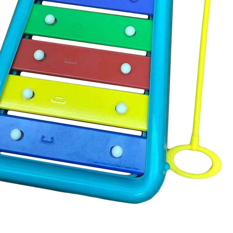 Glockenspiel Xylophone مع حقيبة ، ألعاب قصف تعليمية ، 8 ملاحظات