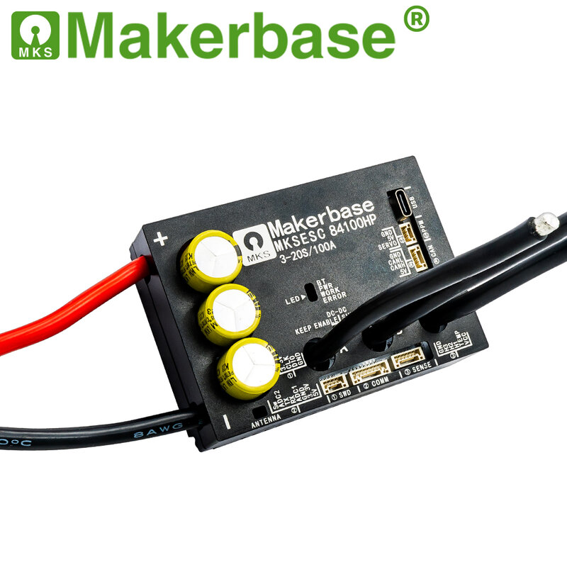 Makerbase-تيار عالٍ لروبوت قتال الرقائق الإلكترونية ، لوح التزلج ، روبوت AGV ، Alu PCB ، VESC 84100HP ، 84V ، 100A