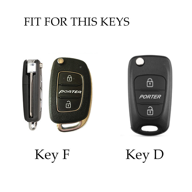 غطاء علبة مفتاح السيارة فوب من البولي يوريثان ، سلسلة مفاتيح لشركة هيونداي بورتر ، حامل مفتاح التحكم القابل للطي ، اكسسوارات السيارات ، 2 زجاجات ، 3 زجاجات