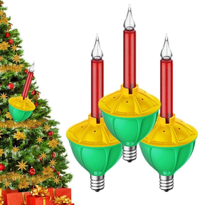 مصابيح فقاعات الكريسماس التقليدية ، مصابيح بديلة ، أحمر ، أزرق ، كلاسيكي ، 3 ، من مصابيح عيد الميلاد