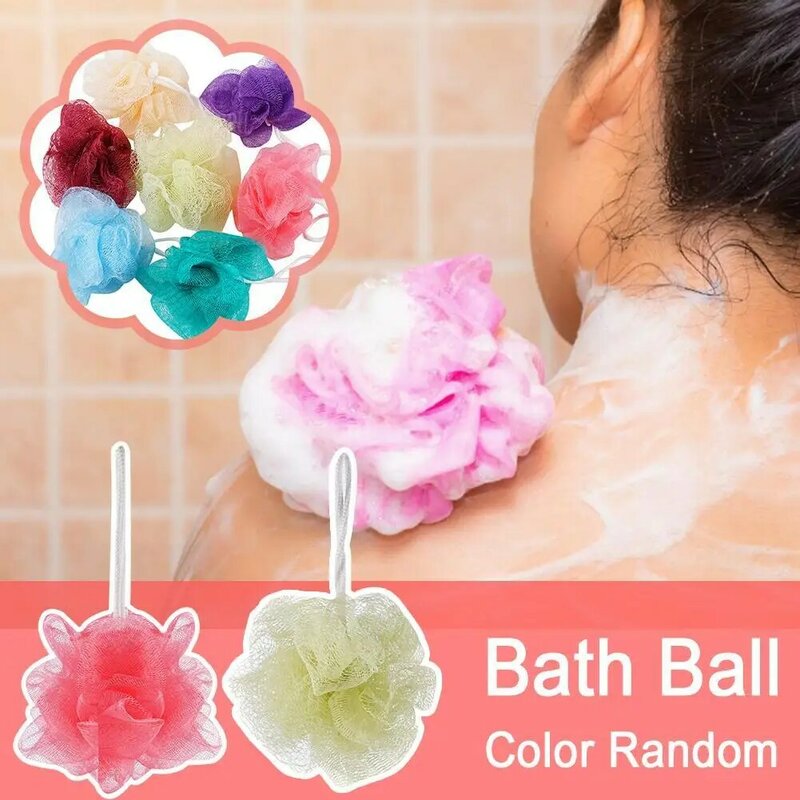 1 قطعة حمام الكرة الأطفال الكبار تنظيف لوازم متعدد الألوان زهرة حمام دش الجسم فرك أحواض تنظيف الغسيل منشفة Bru L9X1