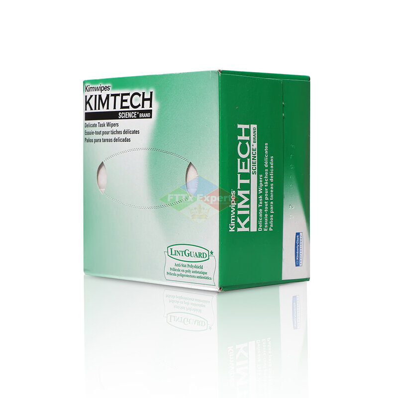 KIMTECH-ورق تنظيف الألياف ، Kimwipes ، ورق مسح الألياف البصرية ، استيراد الولايات المتحدة الأمريكية ، أفضل الأسعار ، 280 قطعة