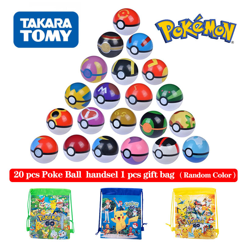 بوكيمون 20 نماذج 6.8 سنتيمتر Pokémon صغيرة PokeBall و 2-3 سنتيمتر الرسوم المتحركة عمل الشكل الأطفال التفاعلية اللعب منزل اللعب هدية