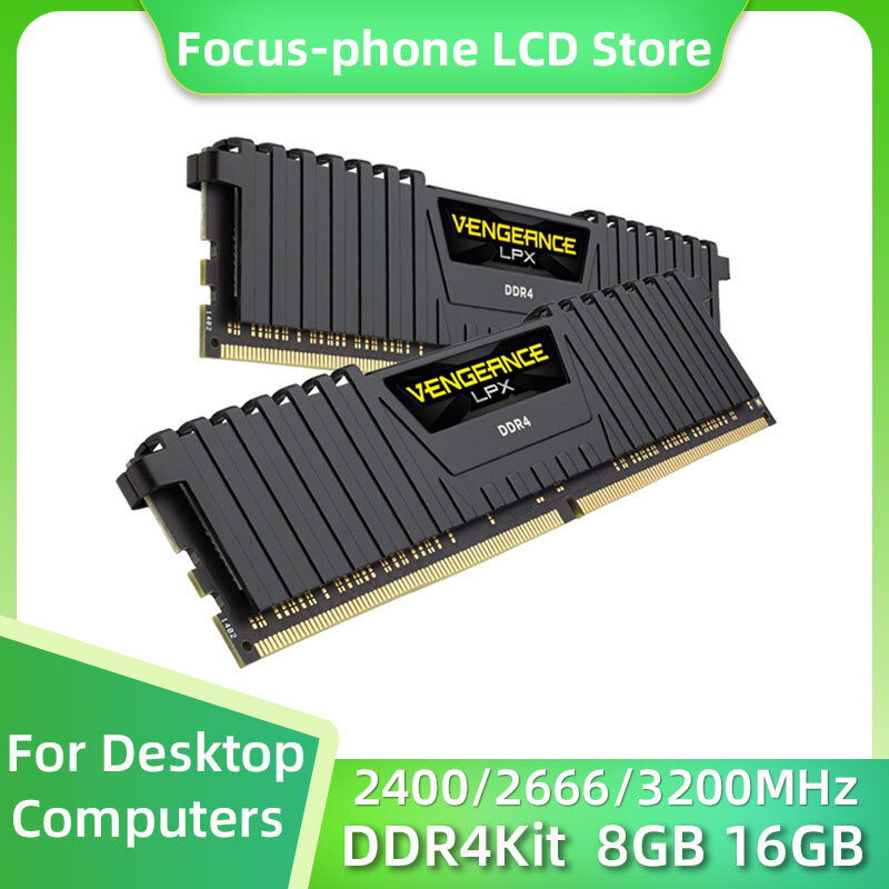قرصان الانتقام LPX DDR4 عدة 8GB 16GB 3200MHZ 2400Mhz 2666Mhz DIMM RAM PC4-25600 19200 21300 سطح المكتب ذاكرة الوصول العشوائي