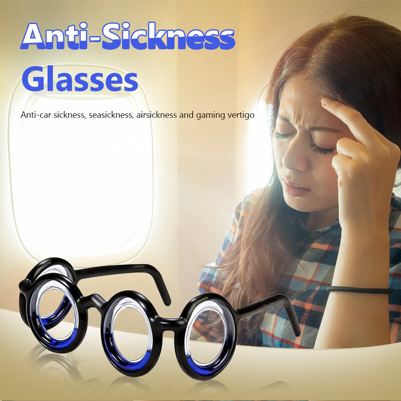 نظارات مضادة للمرض متعددة الأغراض بدون عدسة مضادة للغثيان نظارات قابلة للفصل خفيفة الوزن قابلة للطي للكبار من العمر الأطفال