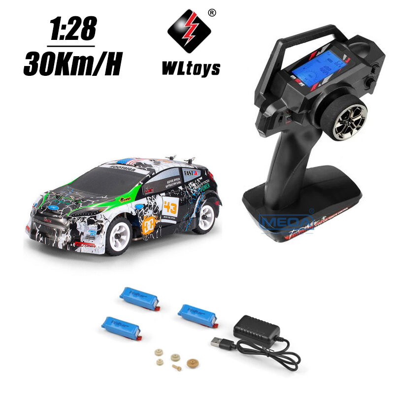 Wltoys 284131 K989 K969 4WD 30 Km/H عالية السرعة سباق البعوض RC سيارة 1/28 2.4GHz على الطرق الوعرة RTR RC رالي الانجراف سيارة لعبة في الأماكن المغلقة