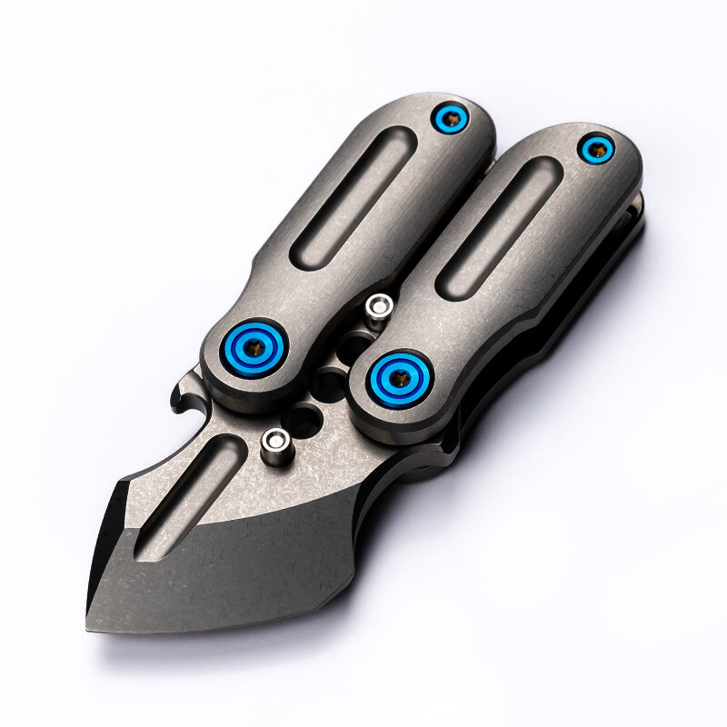 سكين الفن سبائك التيتانيوم المدمجة WANWU-EDC ، باليسونغ 2.0 ، المعدات في الهواء الطلق unblading ، لعبة هدية