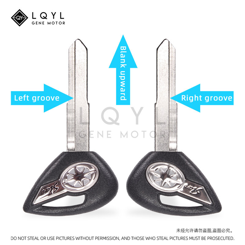 LQYL جديد فارغة مفتاح استبدال مفاتيح تقطيعه لياماها دراجستار الخامس نجمة DS400 DS650 DS1100 XVS400 XVS650 XV1900 XVS1300 XVS950 XV1700