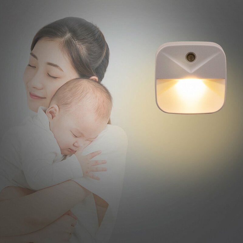 مصابيح ليلية ليد لاسلكية مع قابس أوروبي ، مصباح خزانة عاكس ، مصباح بجانب سرير الطفل ، غرفة نوم ، ممر ، إضاءة