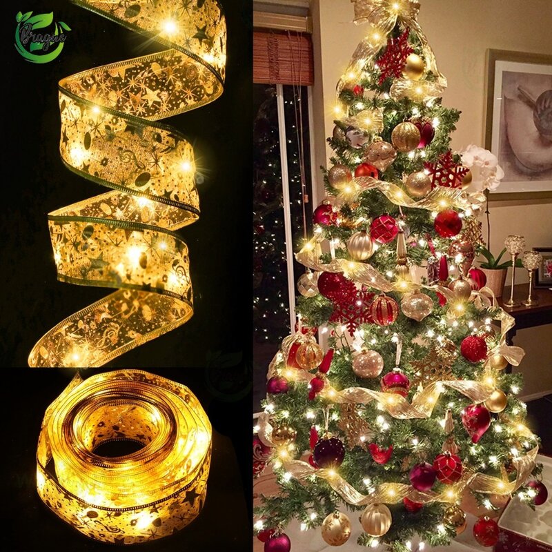 LED الجنية ضوء سلسلة لشجرة عيد الميلاد ، الشريط ، الأسلاك النحاسية ، بطارية تعمل بالطاقة ، الزفاف ، غرفة نوم ، صندوق هدايا ، الديكور