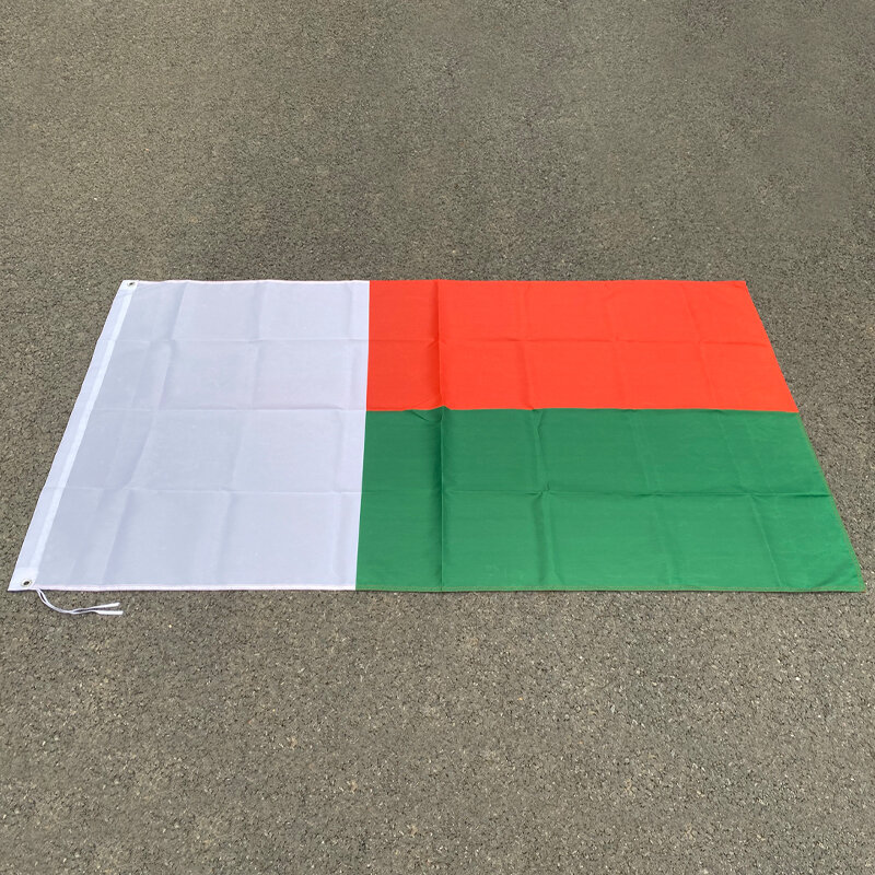 Aerlxemrbrae 90x150 سنتيمتر علم جمهورية مدغشقر