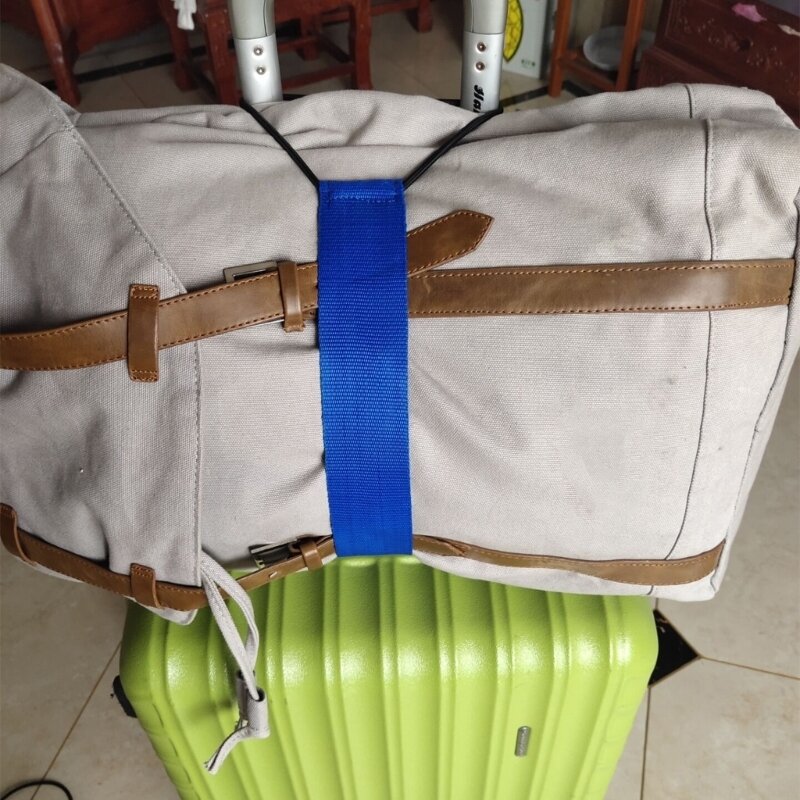 دائم النايلون الأمتعة التعبئة حزام ، طول قابل للتعديل ، الثقيلة حقيبة سفر حزام الربط لقضاء عطلة رحلة عمل