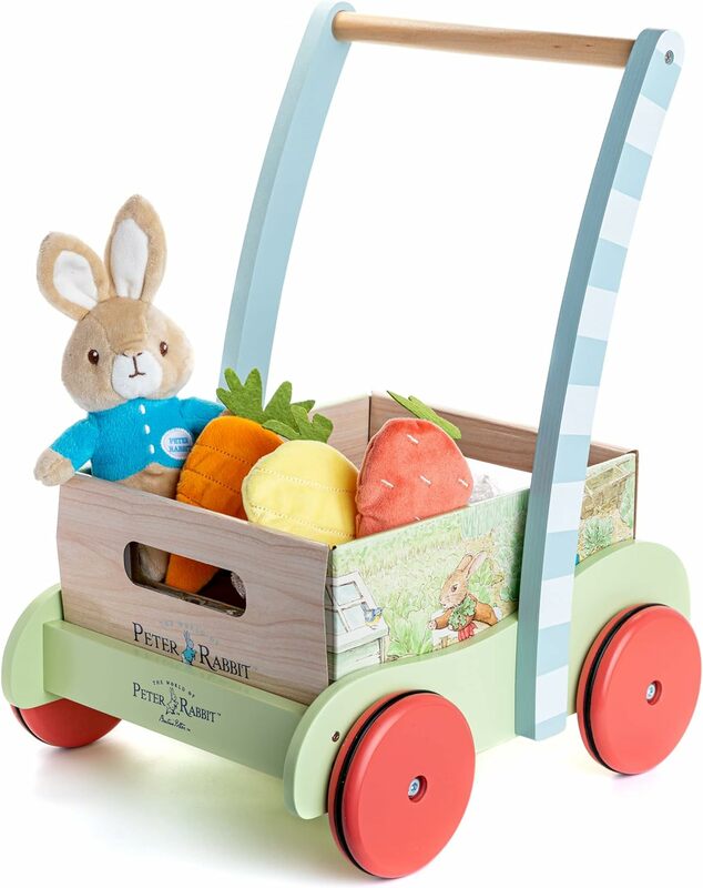 هاري بوتر حديقة خشبية عربة ومجموعة اللعب الخضروات القطيفة ، بيتر أرنب