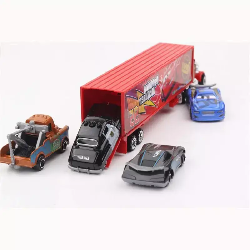 ألعاب طراز سيارة معدنية ديكاست للأطفال ، سيارة بيكسار 3 ، سيارة برق مكوين ، شاحنة العم ، عاصفة جاكسون ، هدية عيد الميلاد للأولاد ، مجموعة 6-7