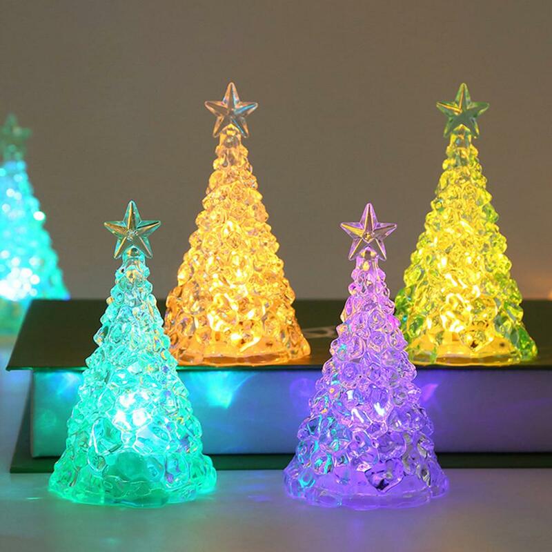 بطارية تعمل بالطاقة شجرة عيد الميلاد ضوء الليل ، لافتة للنظر ، دائم ، لافتة للنظر ، دافئة ، حفلة منزلية ، زخرفة احتفالية
