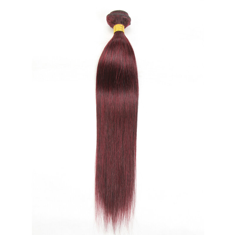 وصلات شعر ريمي برازيلي أحمر طبيعي 99j ، موجة جسم ، لون واحد ، للنساء