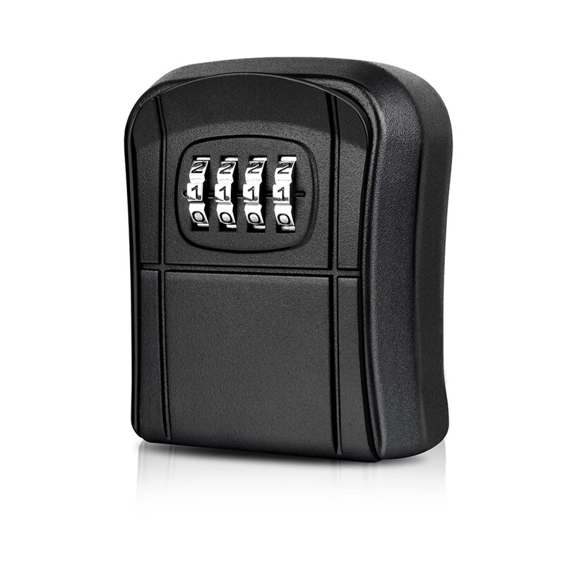 صندوق الأمان مفتاح صغير مثبت على الحائط ، صندوق مفاتيح في الهواء الطلق ، رمز رقم 4 أرقام قابلة لإعادة التدوير ، صندوق مفاتيح مقاوم للماء
