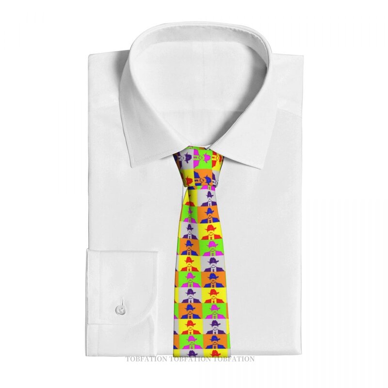 مع Sombrero في البوب الفن بيدرو باسكال الرجال الكلاسيكية المطبوعة البوليستر 8 سنتيمتر عرض ربطة العنق تأثيري حفلة إكسسوار