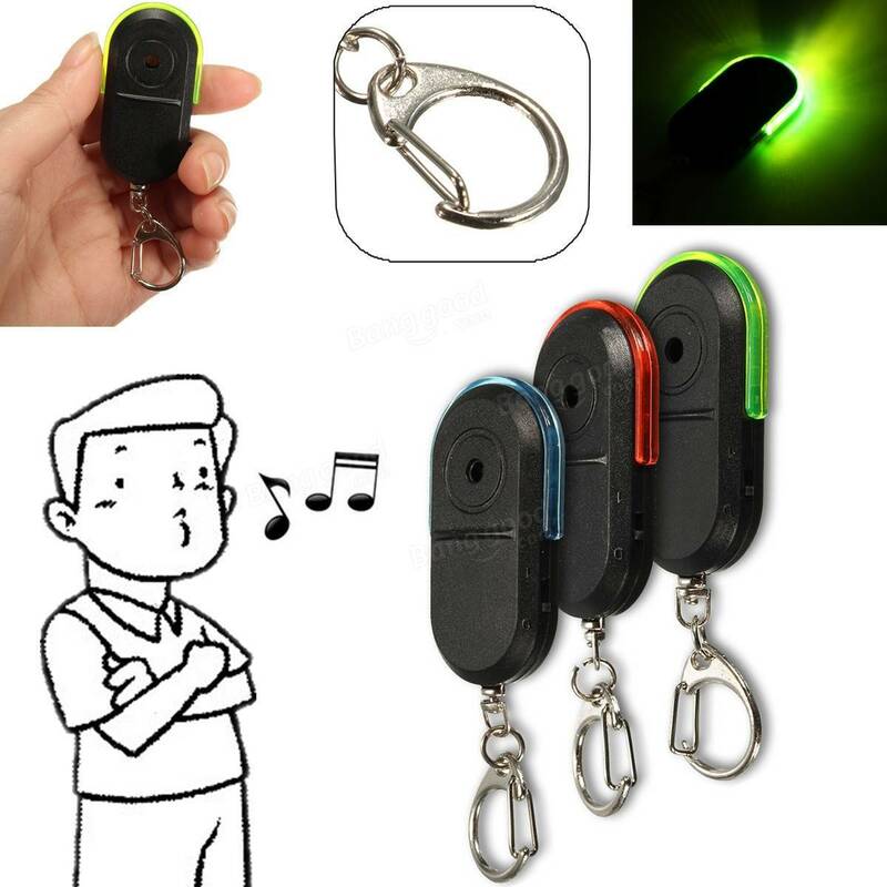 صافرة مفتاح مكتشف مع ضوء LED ، الذكية لمكافحة خسر التنبيه ، جهاز استشعار صغير ، محدد المفاتيح ، الصوت