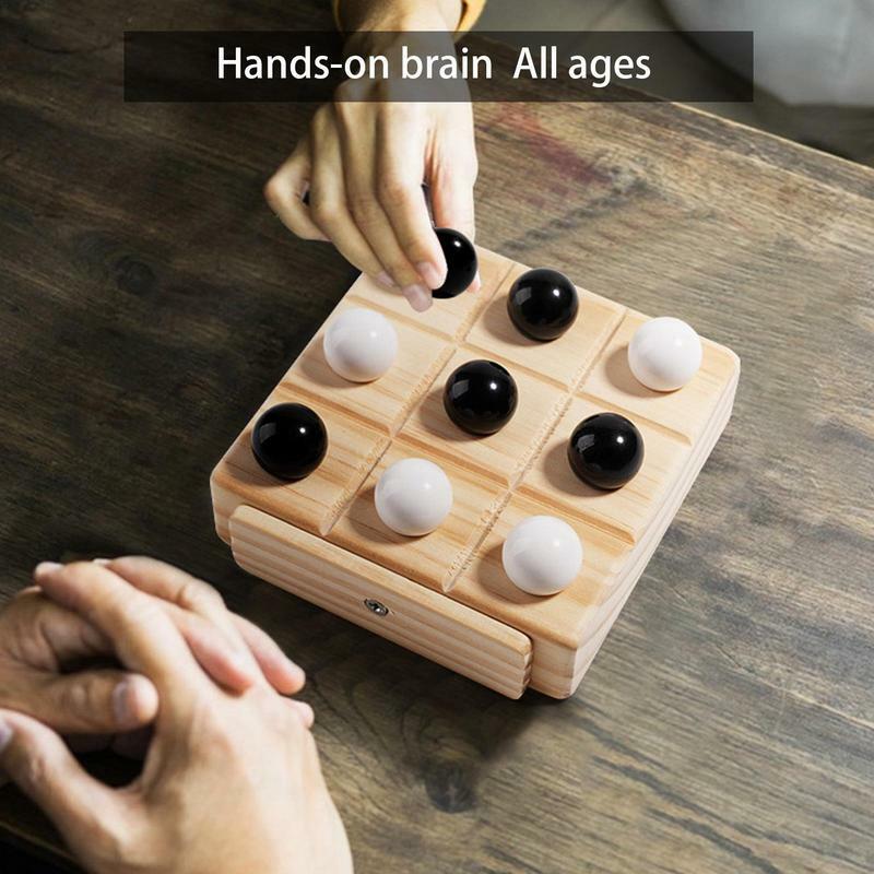 Xo-ألعاب لوحية تعليمية للبالغين والأطفال ، 3 في صف واحد ، تفاعلية ، استراتيجية ، دماغ ، لغز ، مرح
