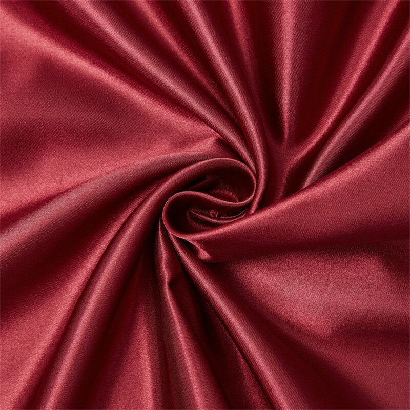 أغطية وسادات من الحرير المقلد بلون واحد ، غطاء وسادة من الساتان ، ظرف ، زوج