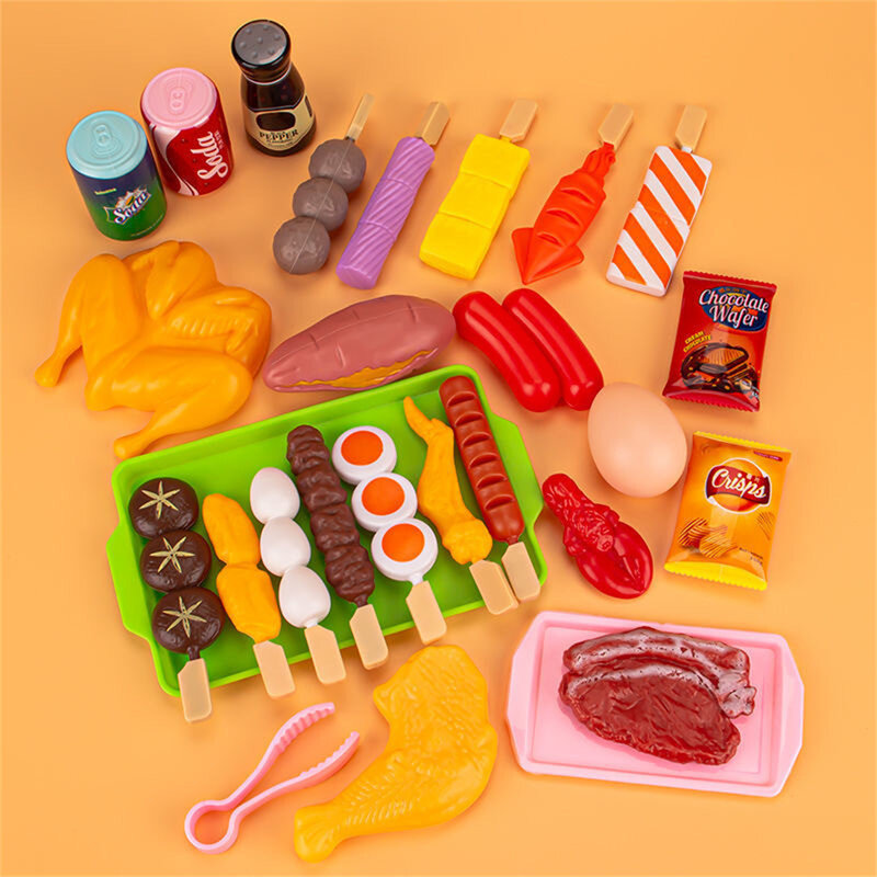 الأطفال المطبخ الشواء الغذاء تجهيزات المطابخ التظاهر اللعب اللعب محاكاة الطبخ دور اللعب التعليمية اللعب منزل اللعب