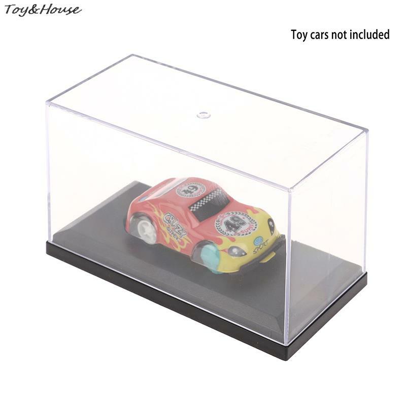 صندوق عرض نموذج سيارة صغيرة ، حافظة واقية شفافة ، غطاء صلب من الأكريليك للغبار ، حامل تخزين ، مبتكر وعملي ، 1:64