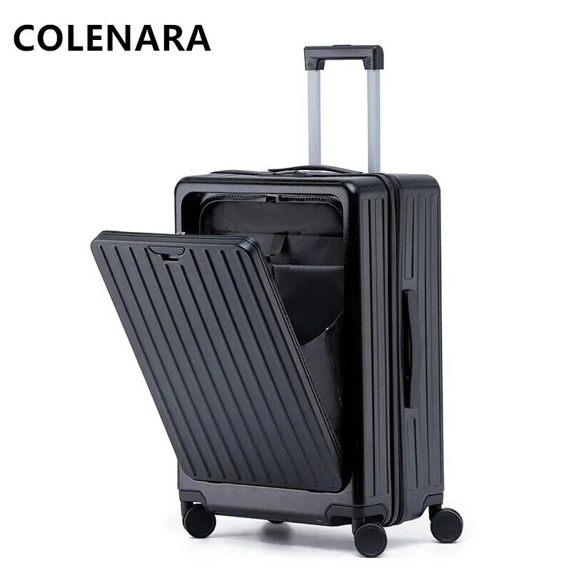 COLENARA-حقيبة كمبيوتر محمول المتداول للسيدات ، حافظة ترولي ، 26 فتحة أمامية ، عربة عمل ، صندوق الصعود ، شحن USB ، جديد ، 20"