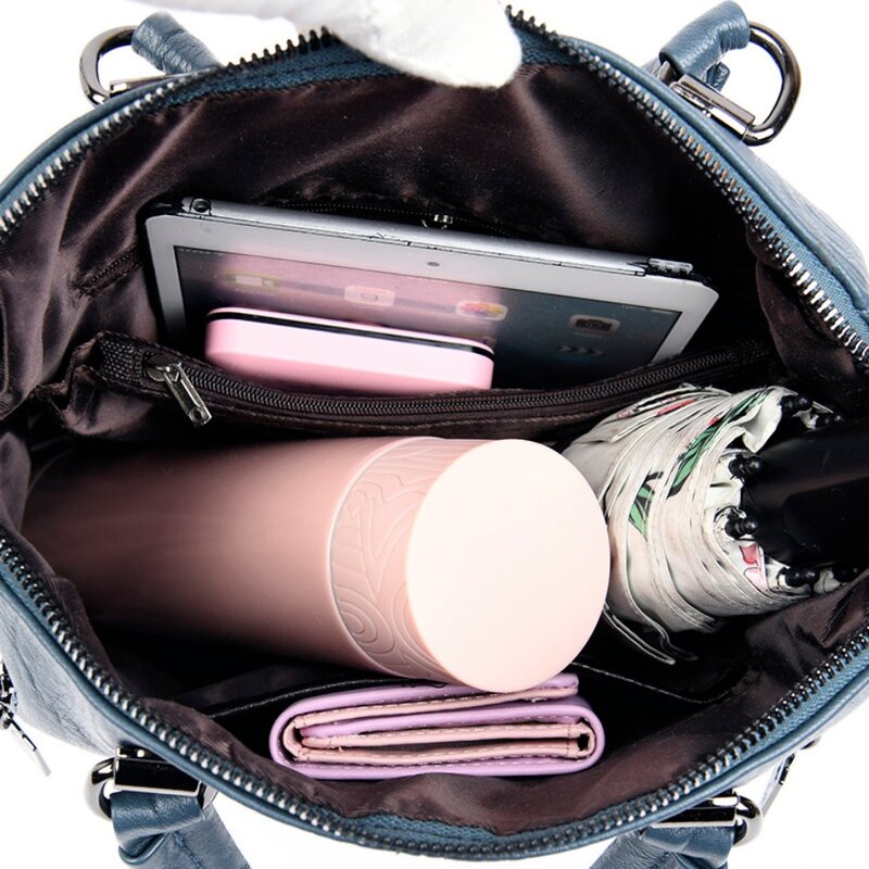 حقيبة ظهر جلدية أحادية اللون للنساء ، حقيبة كتف ، حقيبة سفر متعددة الوظائف ، حقائب مدرسية للبنات ، جودة عالية