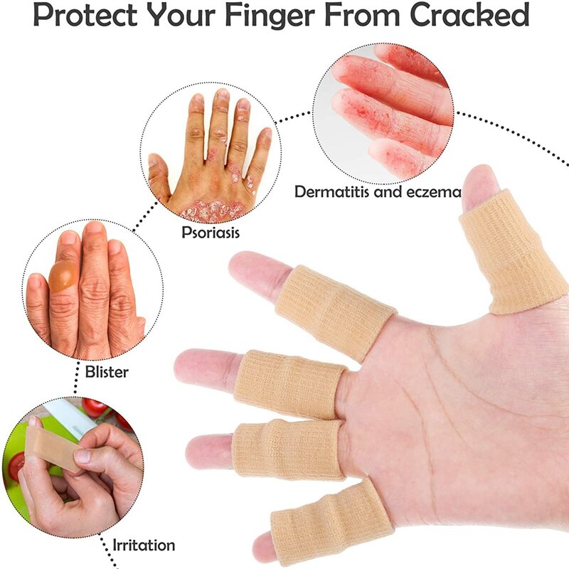 شريط إصبع مرن قابل للتنفس لتخفيف الآلام ، أكمام الأصابع ، دعامة جبيرة الإبهام ، دعم التهاب المفاصل ، 40 *