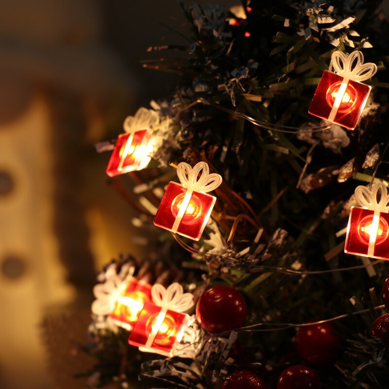 سانتا كلوز عيد الميلاد LED ضوء سلسلة عيد ميلاد سعيد ديكور للمنزل 2022 شجرة عيد الميلاد الحلي نافيداد هدايا عيد الميلاد السنة الجديدة