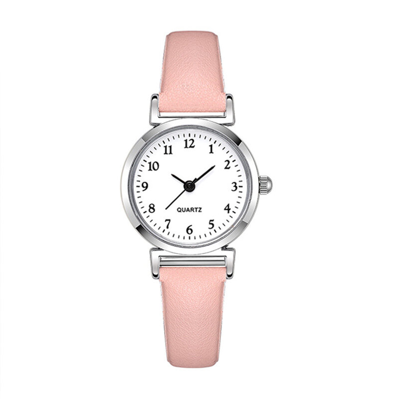 ساعة كوارتز رقمية للنساء ، حزام رفيع ، بسيطة ولطيفة