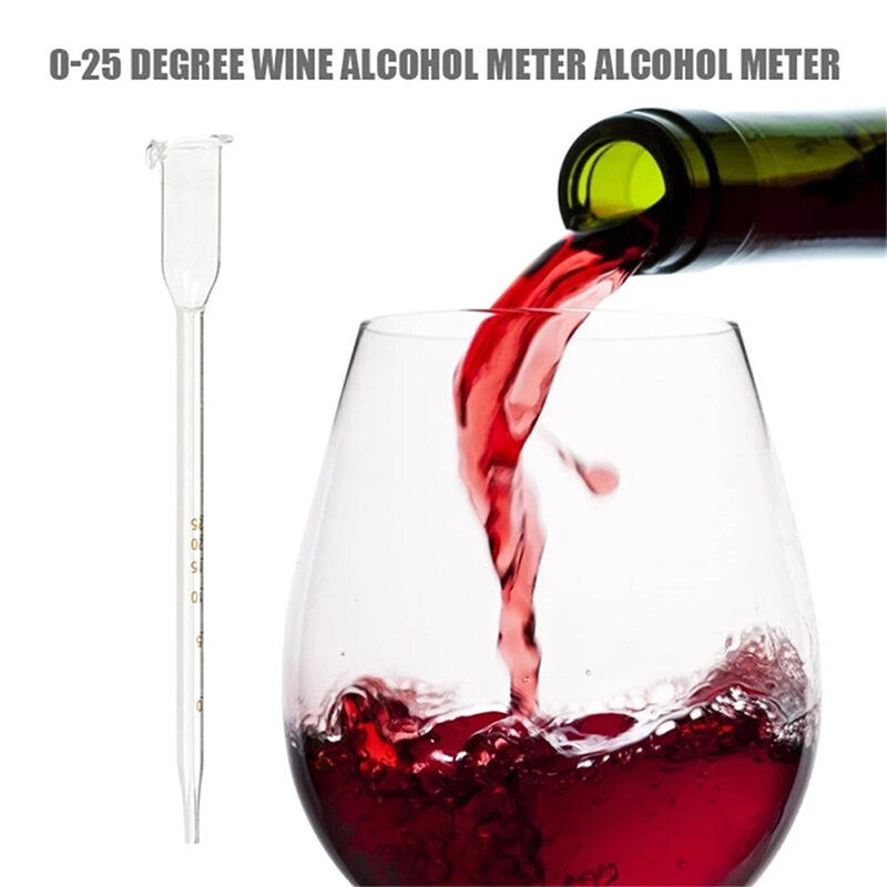 شفافة النبيذ الكحول متر 0-25 درجة الفاكهة النبيذ الأرز النبيذ تركيز متر