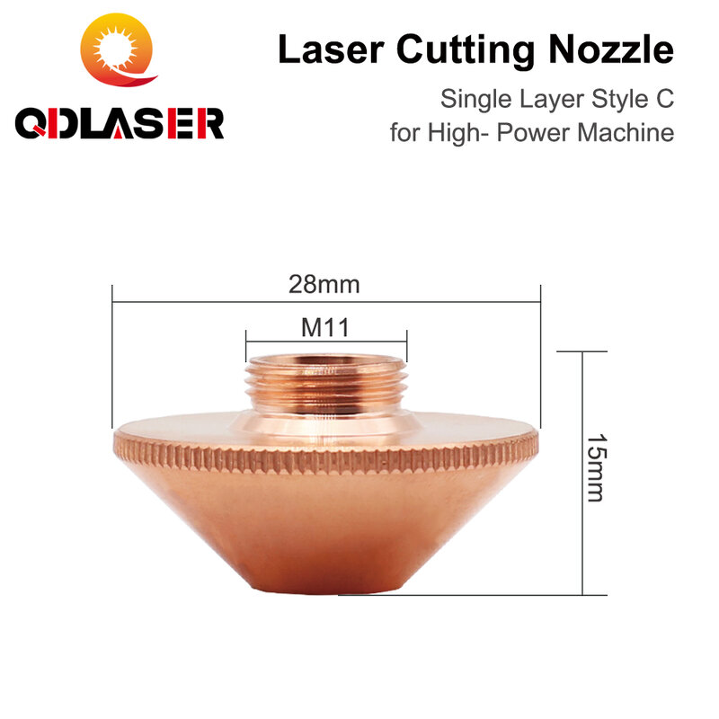 D28 M11 H15mm عيار 3.5-6.0 مللي متر ليزر الألياف qdليزر بنتا قطع الليزر فوهات طبقة واحدة C نمط لآلة عالية الطاقة