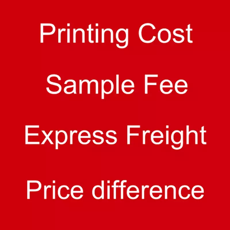 تكلفة الطباعة ، رسوم العينة ، الشحن السريع ، فرق السعر