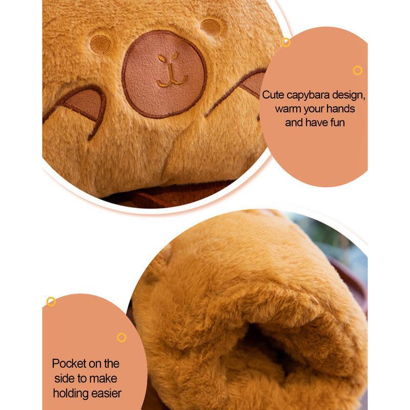 Capybara وسادة أفخم للأطفال ، يفشل اليد ، دمى محشوة ، المكونات الناعمة ، شكل وسادة