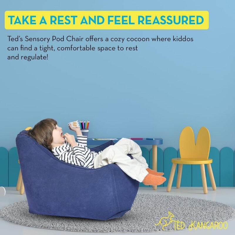 كرسي حسي قابل للنفخ للأطفال ، كرسي مثلث مع مضخة هواء كهربائية