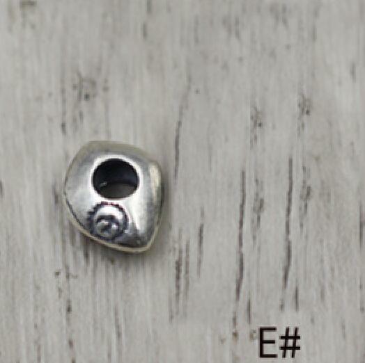 S925 الفضة الإسترلينية الخرز المصنوع يدويًا ، حبات متناثرة ، قلادة وسوار ، تصنعها بنفسك